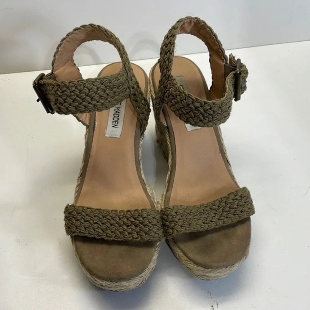 Steve Madden, brussel style, rope wedge heeled sandal